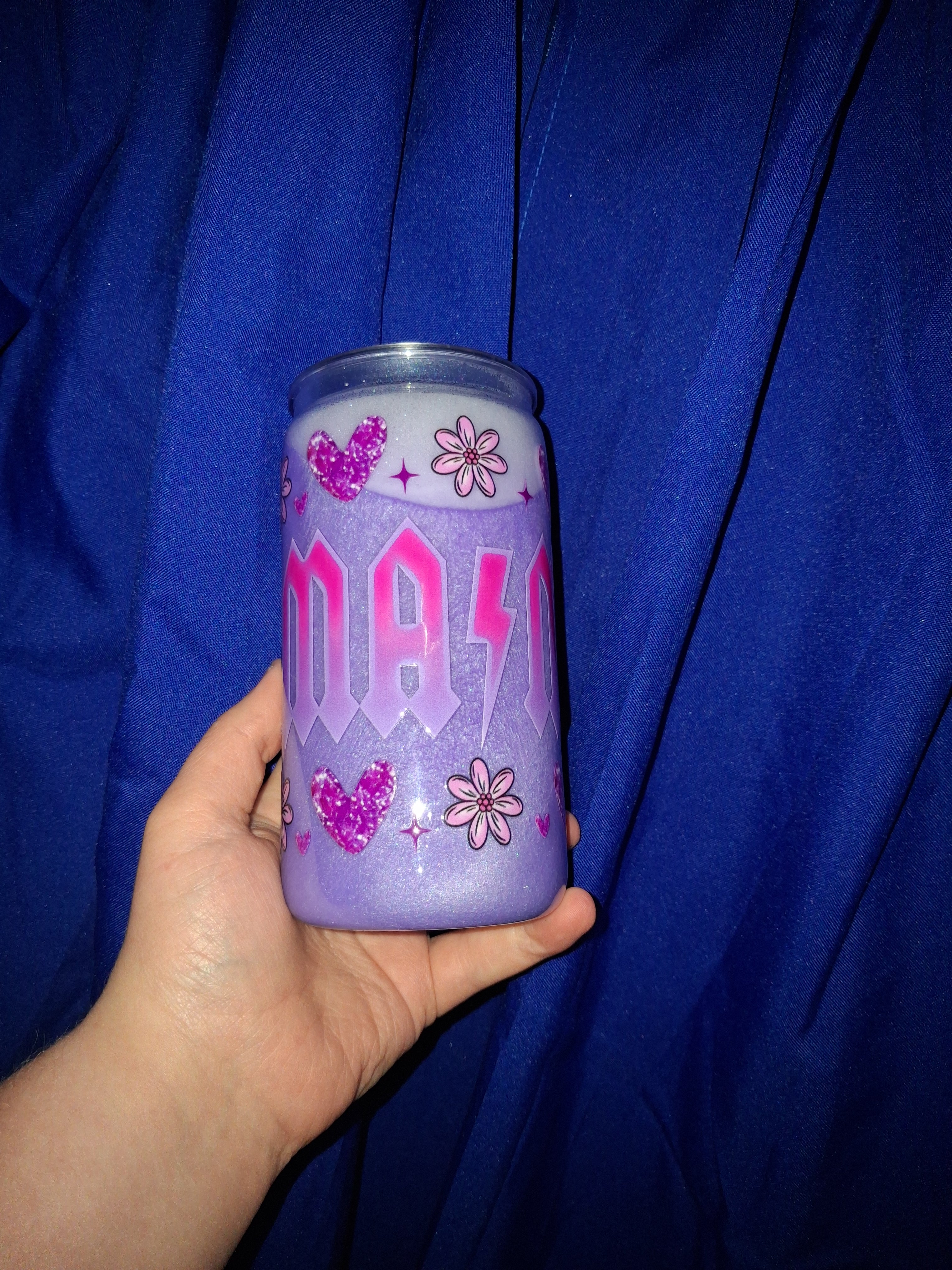 Purple Mama Cat Eye Tumbler